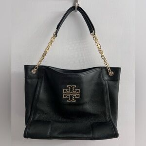 Tory Burch Black soft slouchy Britten tote